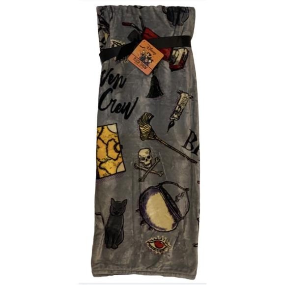 NWT Disney Hocus Pocus Binx Halloween Trouble is Brewing Throw Blanket 50”x70” - Picture 1 of 7